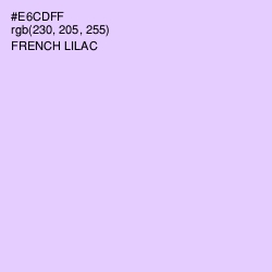 #E6CDFF - French Lilac Color Image
